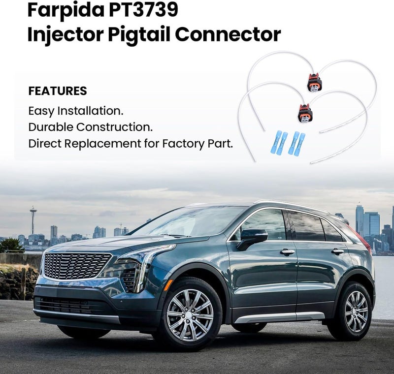 Farpida 2PCS PT3739 Injector Pigtail Connector l5p injector pigtail fit for Duramax L5P Engine V8 6.6L for GM Equipment PT3739 Multi-Purpose Pigtail Kit 19368140 fuel injector connector pigtail - Image 2